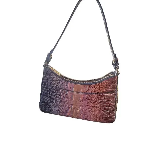 Brahmin multicolor Croc Embossed Shoulder bag - Picture 6 of 8